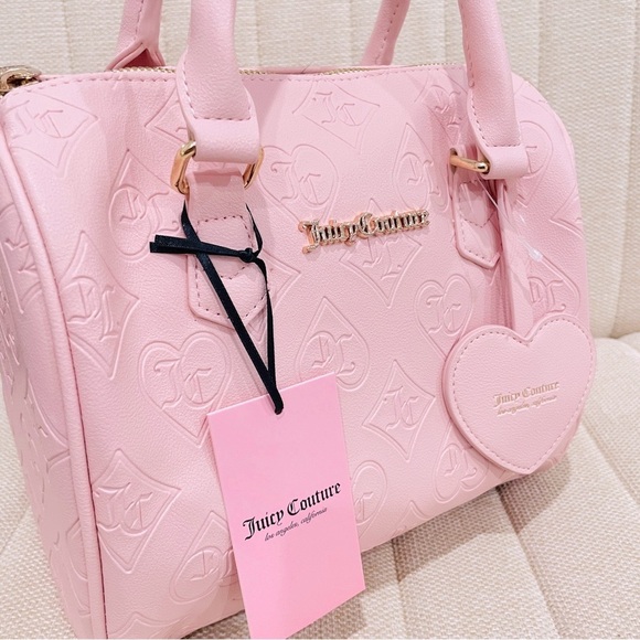 NEW Juicy Couture Pink Clay Fame Satchel Crossbody Bag - Picture 2 of 10